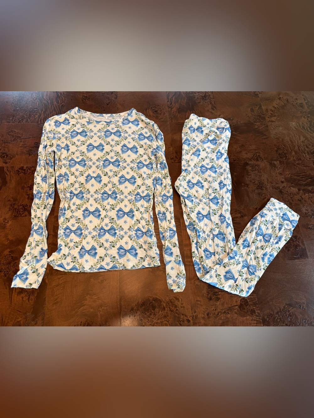 Posh Peanut Pajama Set Emersyn bow print, 10-12Y
